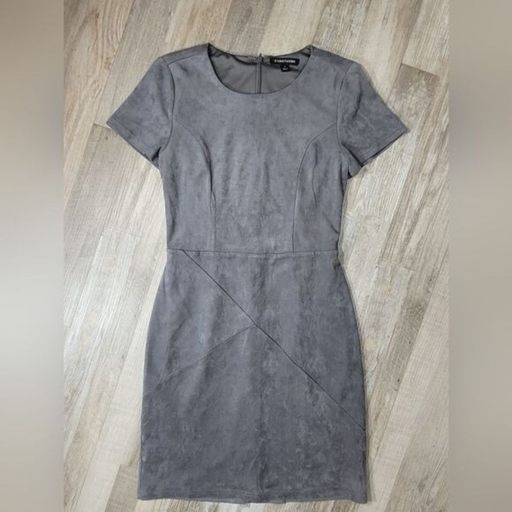 41 Hawthorn Sheath Dress W/ S Gray Faux Suede WGK70419 LN/NWOT - Picture 3 of 9